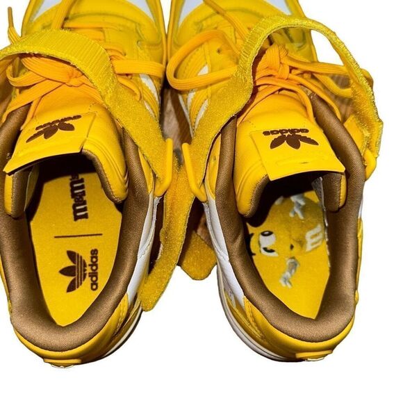 adidas Originals ADIDAS X M&M FORUM LOW 84 Trainers sz 6.5 yellow sneakers m&m’s - Picture 7 of 12
